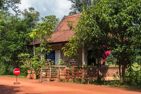 Banteay Srei Temple ticket control.の写真素材