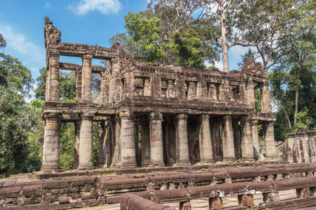 Preh Khan temple, Siem Reap, Cambodiaの写真素材