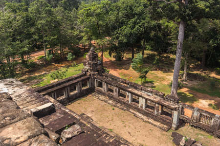 View from Ta Keo temple in Angkor, Siem Reap, Cambodiaの写真素材