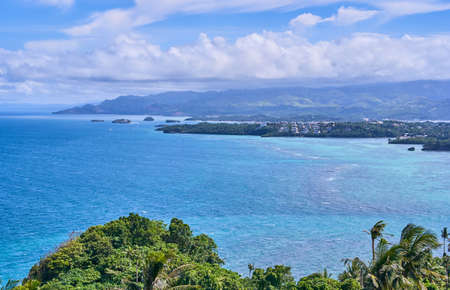 Boracay island aerial view, Philippinesの写真素材