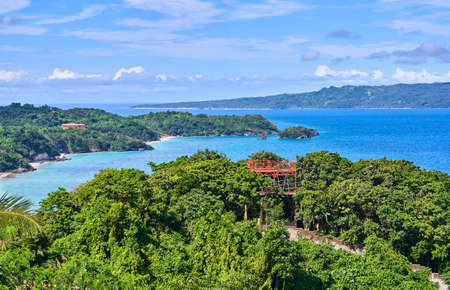 Boracay island aerial view, Philippinesの写真素材