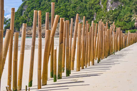 White beach view on Boracay, Philippinesの写真素材