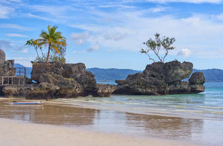 Boracay island Grotto,  Willy's Rock, - Famous and Controversial Landmark , Philippinesの写真素材