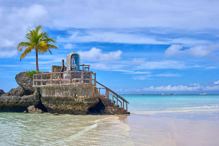 Boracay island Grotto,  Willy's Rock, - Famous and Controversial Landmark , Philippinesの写真素材