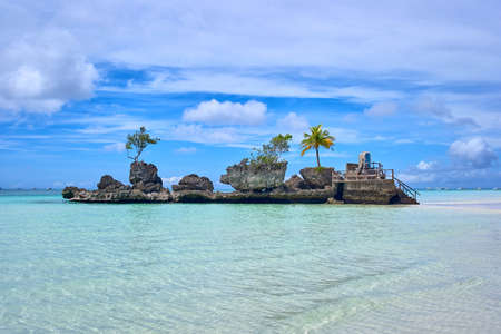 Boracay island Grotto,  Willy's Rock, - Famous and Controversial Landmark , Philippinesの写真素材