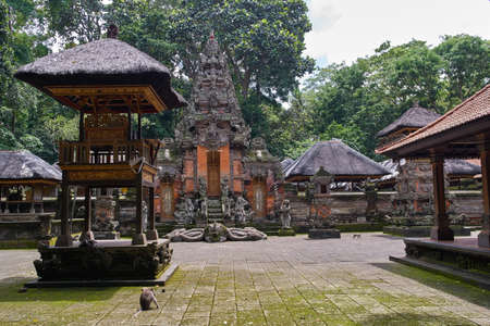 Pura Dalem Agung Sacred temple in Ubud, Bali island, Indonesia