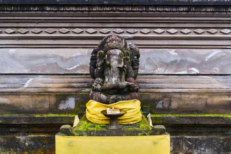 Ganesha god stone monument on Bali, Indonesiaの写真素材