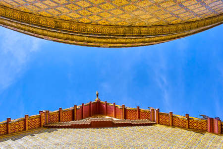 Wat Ratchabophit buddist temple in Bangkok, Thailandの写真素材