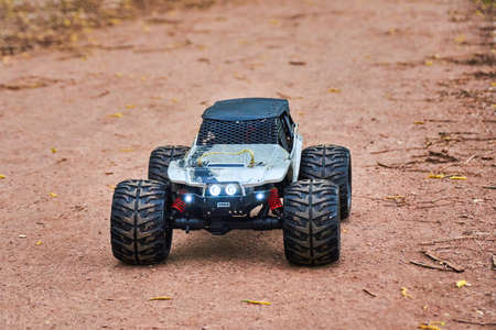 Radio-controlled car movementの写真素材