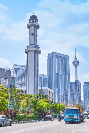 Beautiful view of Kuala Lumpur city centre, Malaysia