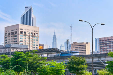 Beautiful view of Kuala Lumpur city centre, Malaysiaの写真素材