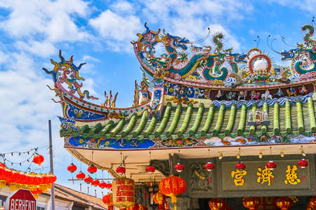 Yap Kongsi Temple in Georgetown, Penang island, Malaysiaの写真素材
