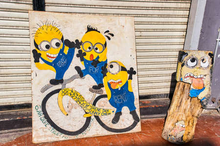 GEORGETOWN, MALAYSIA - FEBRUARY 14, 2018: Street artのeditorial素材