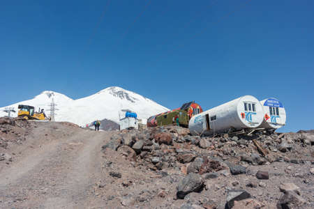 Elbrus mountain cable car to the top