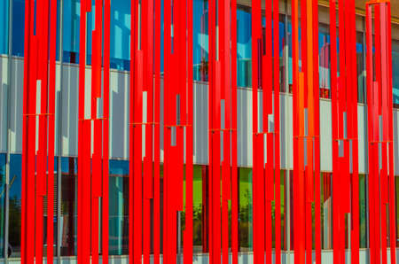 View of alley presenting all participants of the world expo in zaragoza in 2008
の写真素材