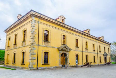 View of a citadel in Pamplona, Spainの写真素材