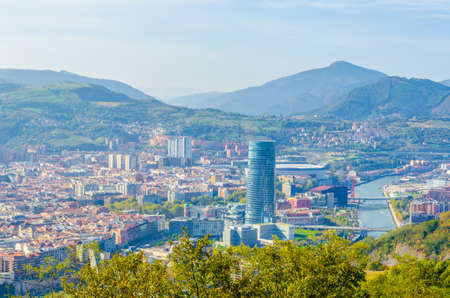 Aerial view of Bilbao from Artxanda hill, Spain
の写真素材