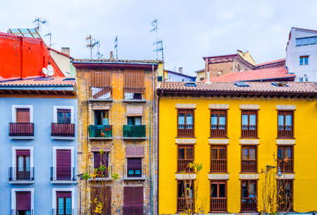 Colorful houses on a street in Pamplona, Spain
のeditorial素材