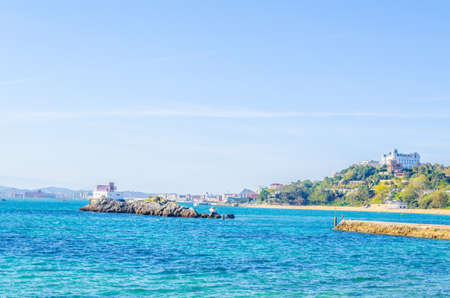 Seaside of Santander, Spainの写真素材