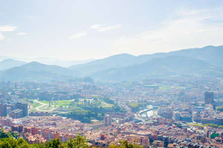 Aerial view of Bilbao from Artxanda hill, Spain
の写真素材