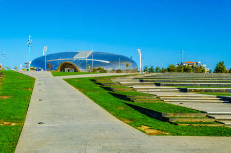 View of the palace of sports in the spanish city Santander
のeditorial素材