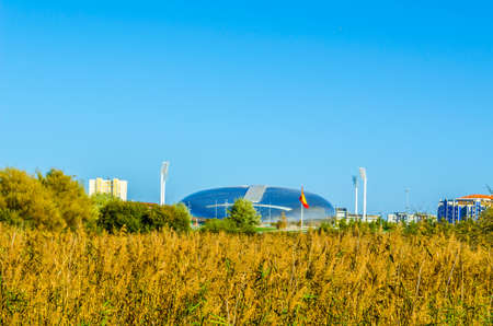 View of the palace of sports in the spanish city Santander
のeditorial素材