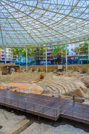 Roman theatre in Zaragoza, Spain
の写真素材