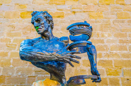 Statue of a grape harvester in Logrono, Spain
の写真素材