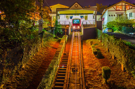 Night view of the Artxanda funicular station?in Bilbao, Spain
のeditorial素材