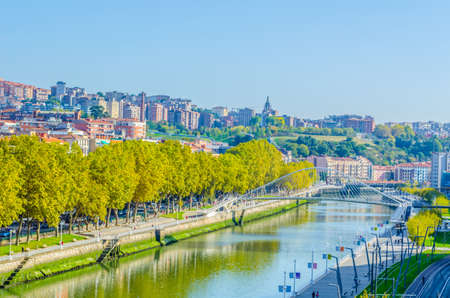 Aerial view of Bilbao, Spainの写真素材