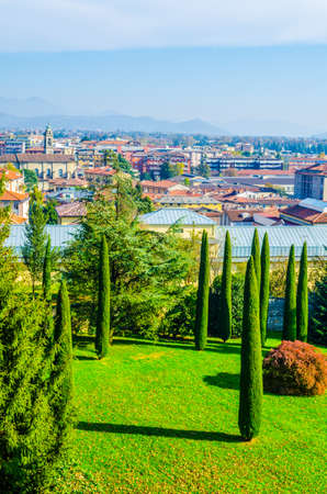 Aerial view of Bergamo, Italy
の写真素材