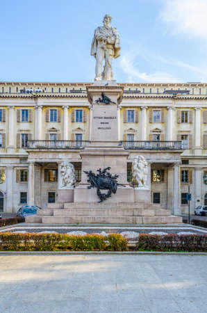 Statue of king Vittorio Emanuele II in bergamo, Italy
のeditorial素材