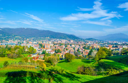 Aerial view of Bergamo, Italy
の写真素材