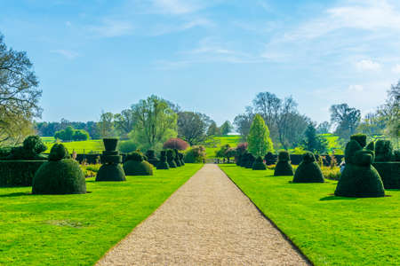View of Burghley estate in Stamford, England