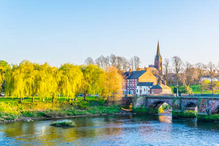 Old Dee bridge in Chester, England
の写真素材