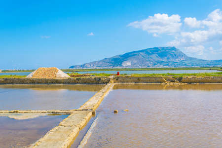 Saline di Trapani, Sicily, Italyの写真素材