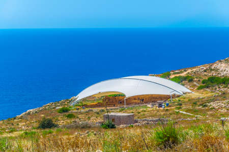 Mnajdra neolithic temple on Maltaの写真素材