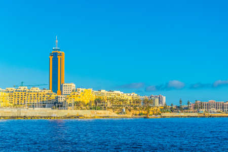 Seaside of Sliema, Maltaの写真素材