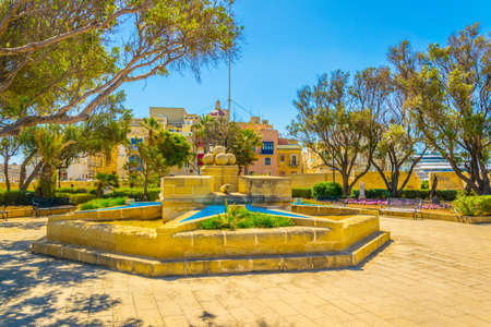 Gardjola gardens in the maltese town Sengleaの写真素材