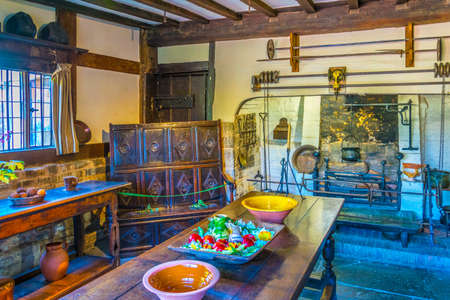 STRATFORD UPON AVON, UNITED KINGDOM, APRIL 8, 2017: Interior of the Hall's Croft in Stratford upon Avon, Englandのeditorial素材