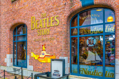 LIVERPOOL, UNITED KINGDOM, APRIL 6, 2017: Beatles story museum in Liverpool, Englandのeditorial素材
