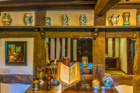 STRATFORD UPON AVON, UNITED KINGDOM, APRIL 8, 2017: Interior of the Hall's Croft in Stratford upon Avon, Englandのeditorial素材