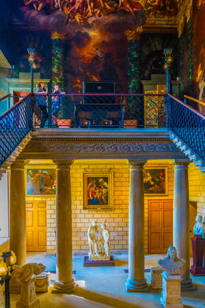 STAMFORD, UNITED KINGDOM, APRIL 9, 2017: Interior of the Burghley house near Stamford, Englandのeditorial素材