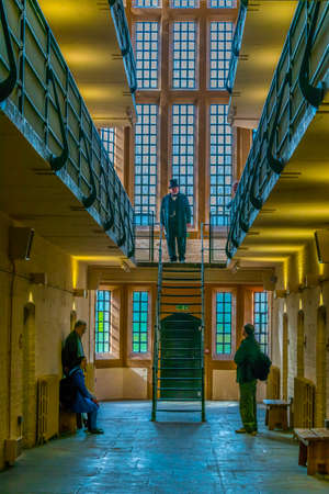 LINCOLN, UNITED KINGDOM, APRIL 10, 2017: Interior of the lincoln castle used to serve as a prison, Englandのeditorial素材