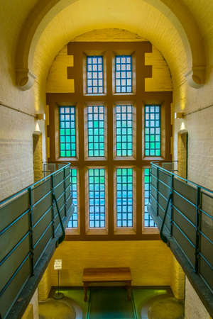 LINCOLN, UNITED KINGDOM, APRIL 10, 2017: Interior of the lincoln castle used to serve as a prison, Englandのeditorial素材