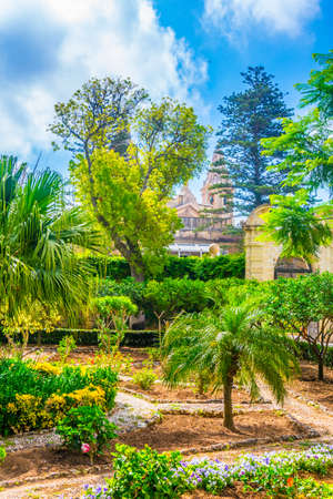 Gardens of Palazzo Parisio in Naxxar, Maltaのeditorial素材