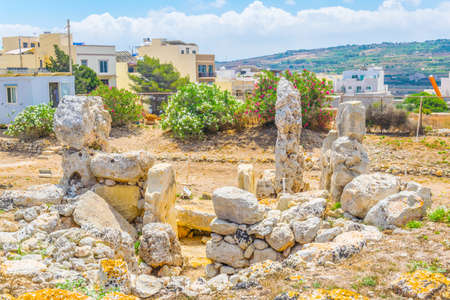 Skorba Temples at Mgarr, Maltaの写真素材
