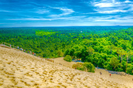 Dune du Pilat, the biggest sand dune in Europe, Franceの写真素材