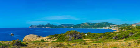 Ragged coast of Mallorca at Cap Vermellの写真素材