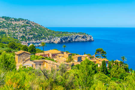 Aerial view of Llucalcari, Mallorca, Spainの写真素材